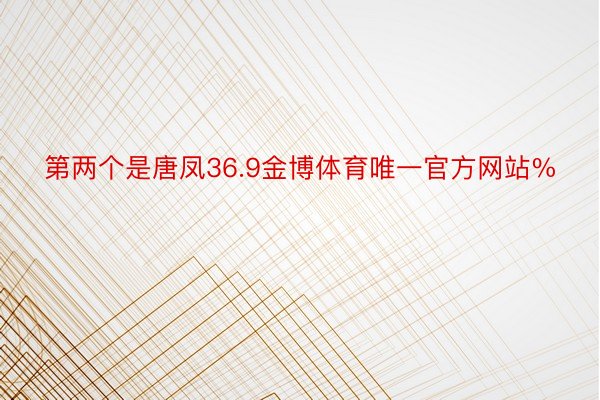 第两个是唐凤36.9金博体育唯一官方网站%